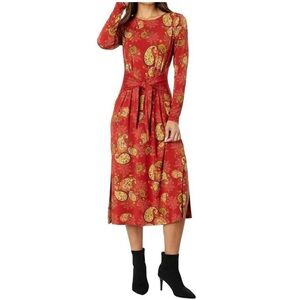 JOHNNY WAS THE JANIE FAVORITE LONG SLEEVE TIE FRONT KNIT DRESS XXL